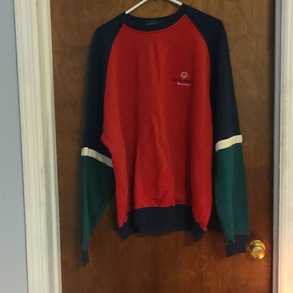 XXL Red, Black, Green and White IZOD CLUB Special Olympics Sweatshirt